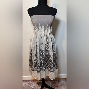 Anthropologie Lapis womens strapless smocked tube top boho floral dress One Size